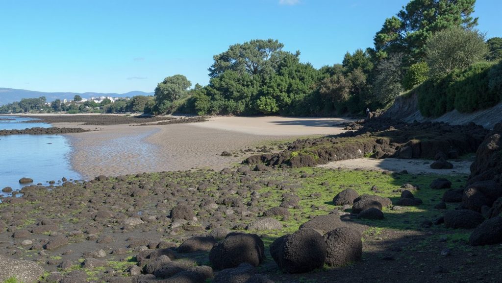 Playa de Praia de Tronco, Galicia, costa de A Coruña