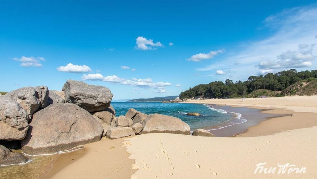 Aguas de Praia de Tulla en Bueu (Pontevedra)