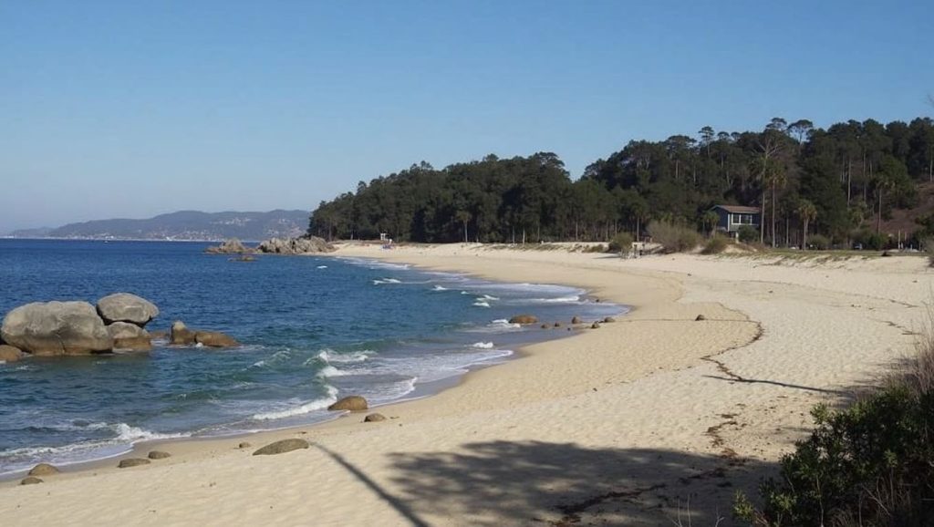 Arena de Praia de Tulla, Bueu (Pontevedra)