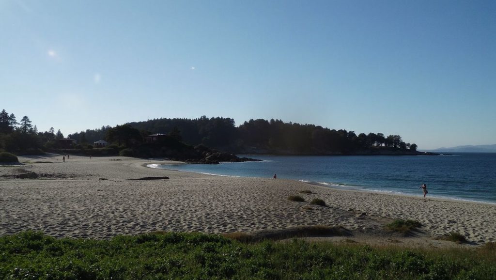 Entorno natural de Praia de Tulla en Pontevedra