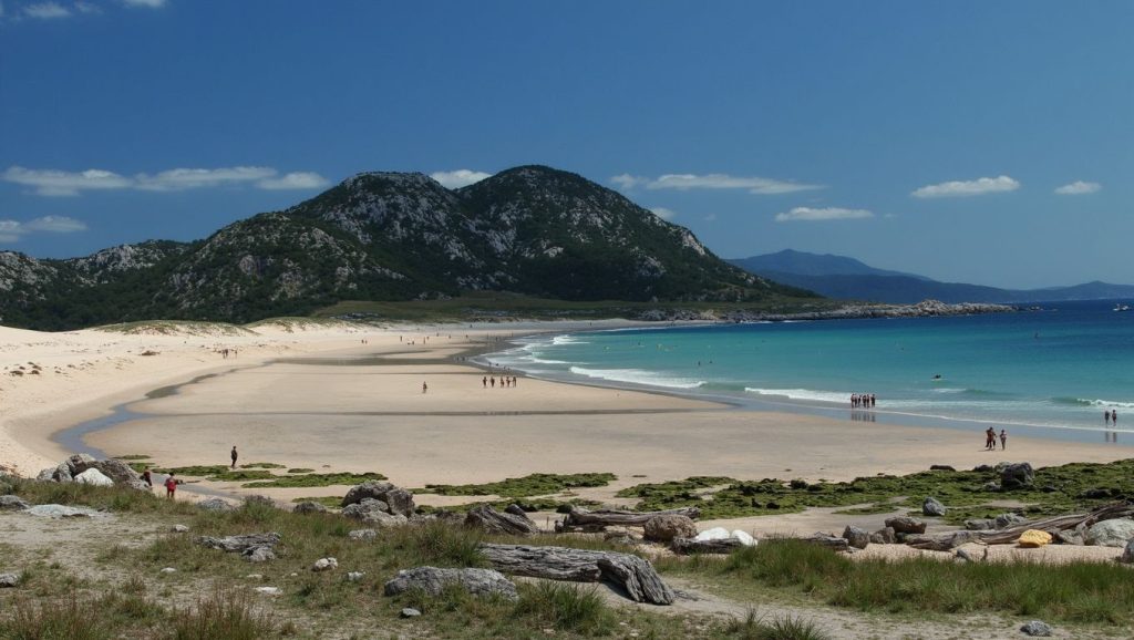 Panorámica de Praia de Ventín, A Coruña