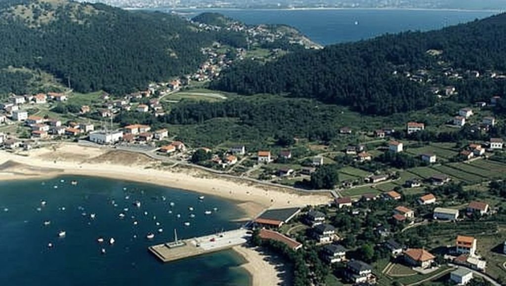 Entorno natural de Praia de Vilariño en Pontevedra