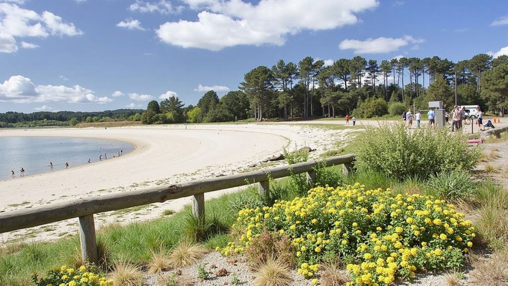 Praia de Xestelas en A Illa de Arousa (Pontevedra)