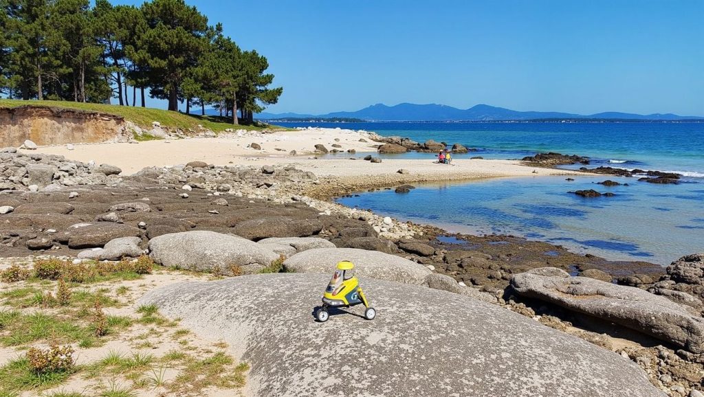 Entorno natural de Praia de Xestelas en Pontevedra