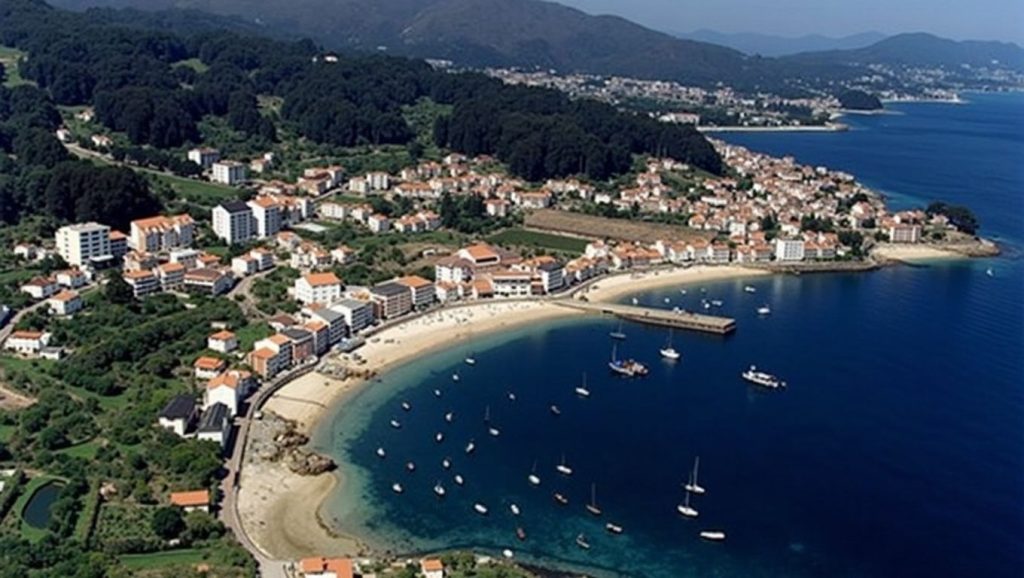 Panorámica de Praia de Xiorto, Pontevedra
