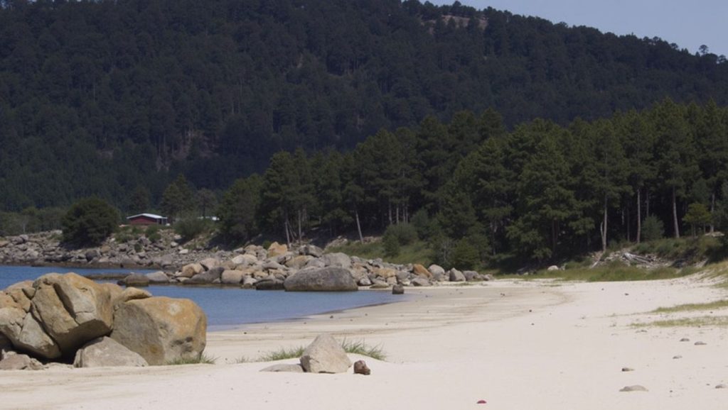 Entorno natural de Praia de Xiorto en Pontevedra