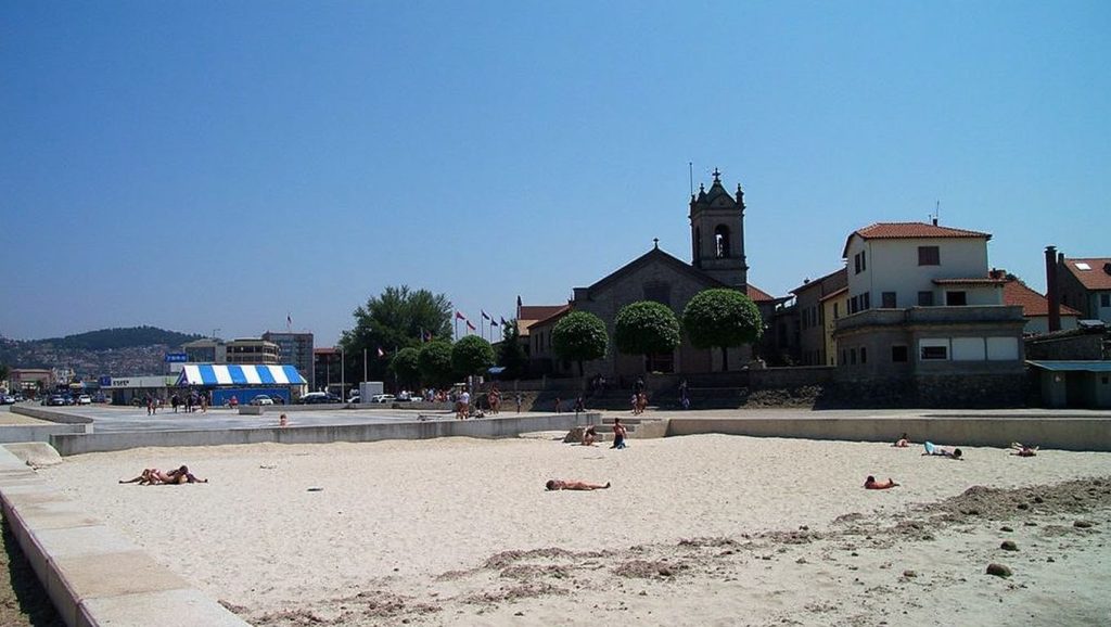 Entorno natural de Praia do Adro en Pontevedra