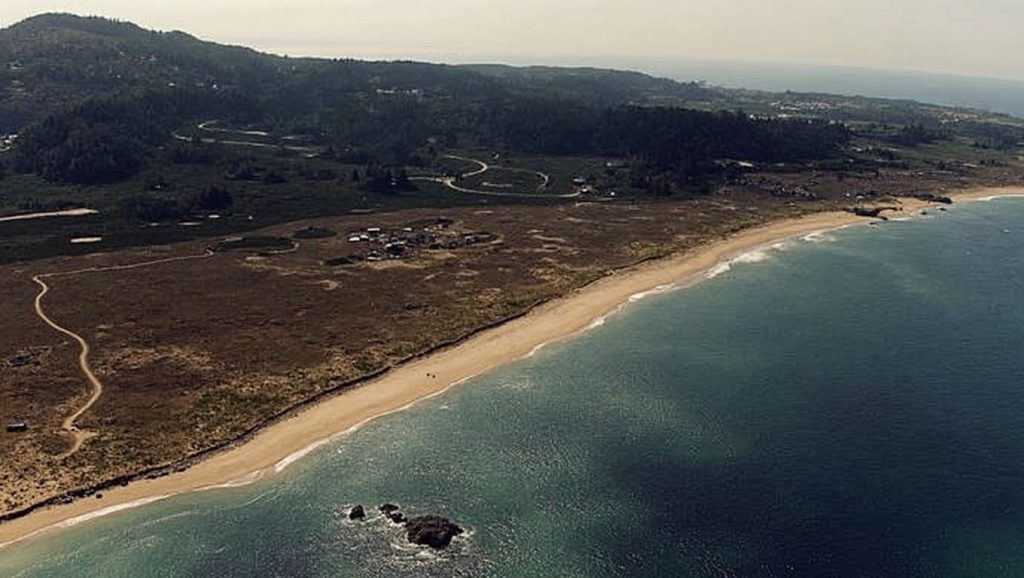 Panorámica de Praia do Anguieiro, Pontevedra