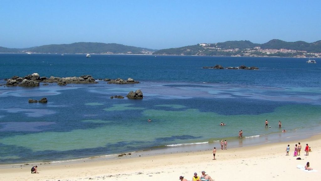 Praia do Areíño en Vigo (Pontevedra)