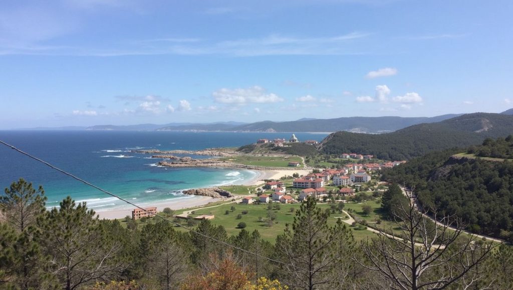 Panorámica de Praia do Ariño, A Coruña