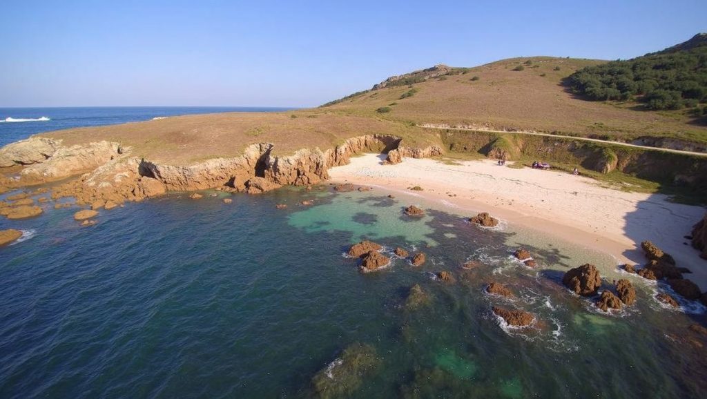 Panorámica de Praia do Arnado, Pontevedra