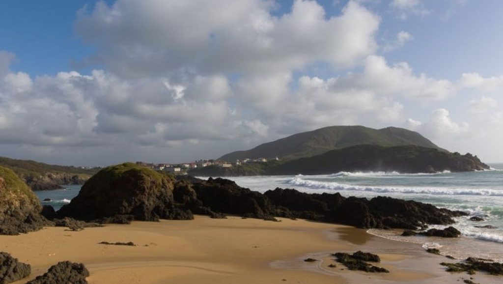 Playa do Bote en Galicia, A Coruña