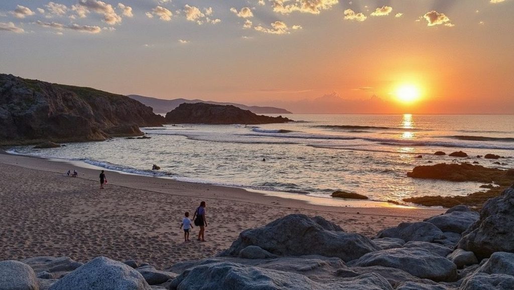 Vista general de Praia do Bote, Galicia