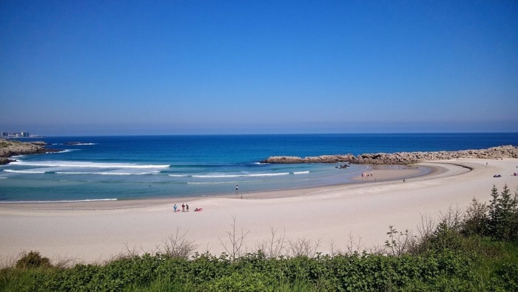 Entorno natural de Praia do Cabaliño en Lugo