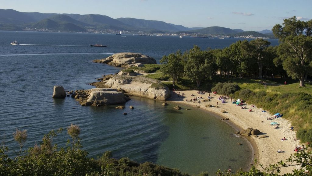 Praia do Cabalo en Noia (A Coruña)