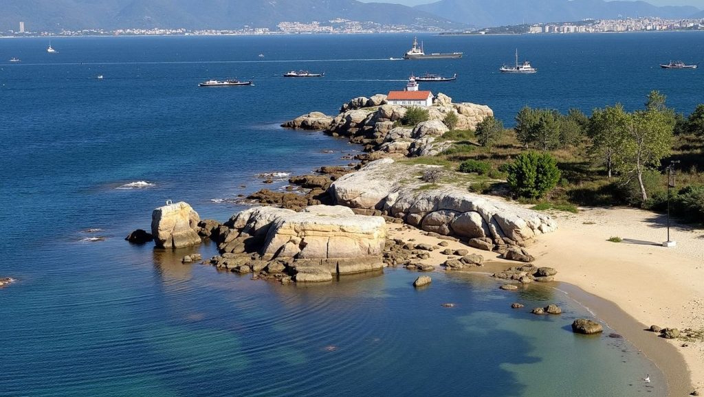 Aguas de Praia do Cabalo en Noia (A Coruña)
