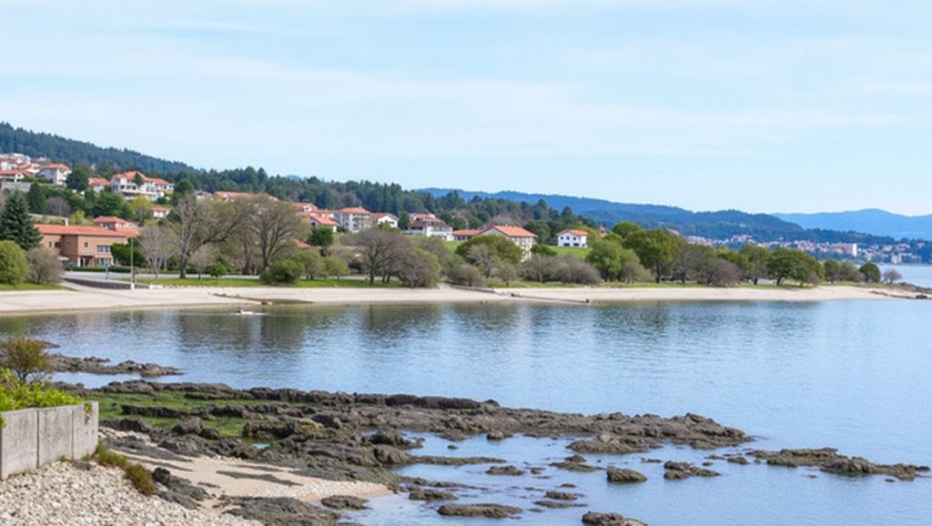 Panorámica de Praia do Caeiro, Pontevedra