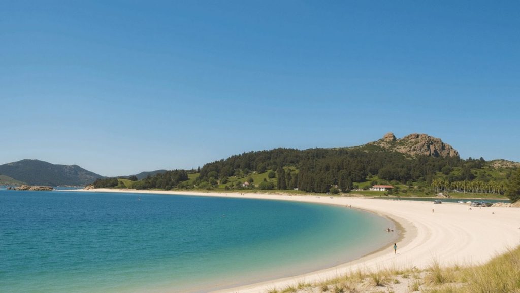 Aguas de Praia do Cagadouro en Vigo (Pontevedra)
