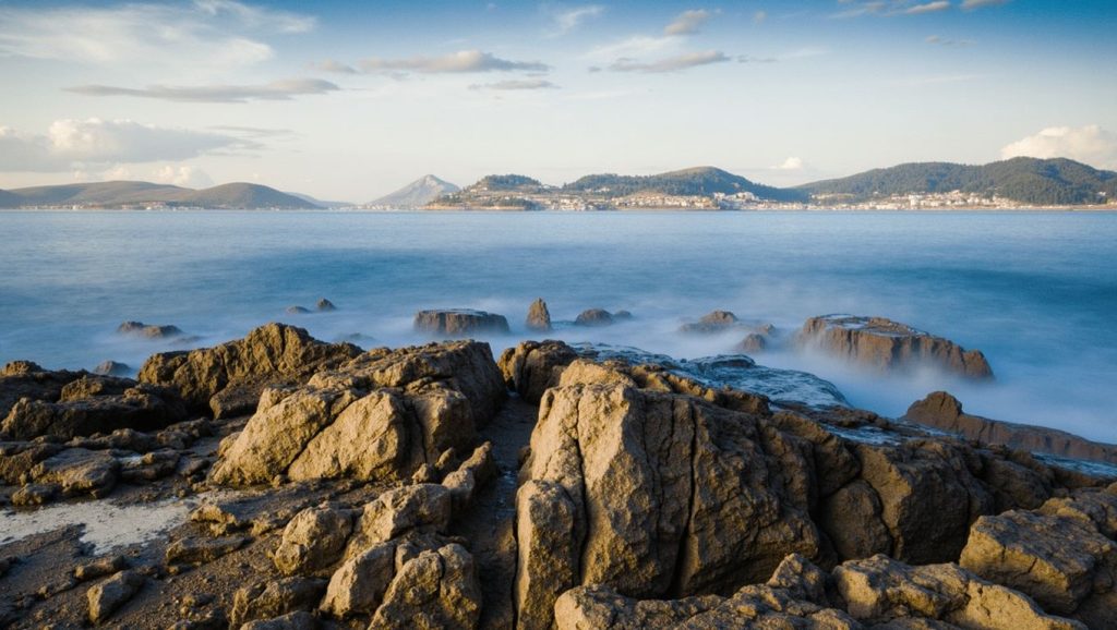 Entorno natural de Praia do Cagadouro en Pontevedra