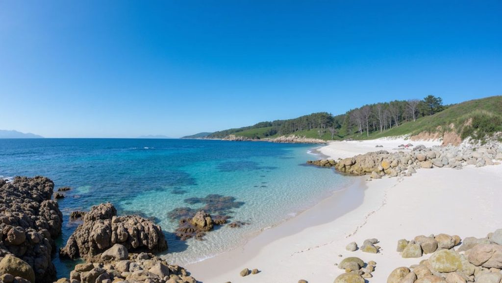 Praia do Canexol en Bueu (Pontevedra)