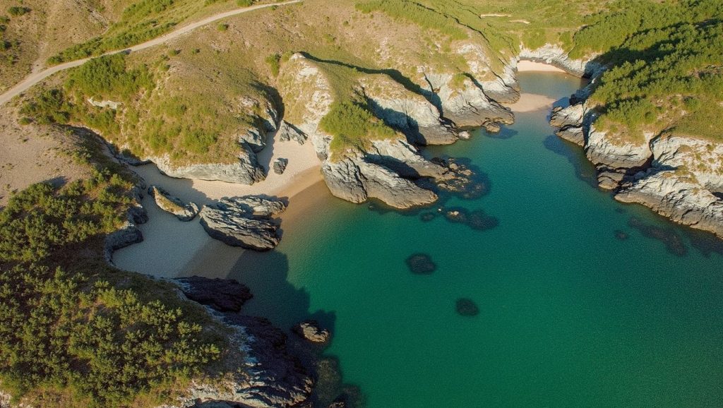 Panorámica de Praia do Cano Grande, A Coruña