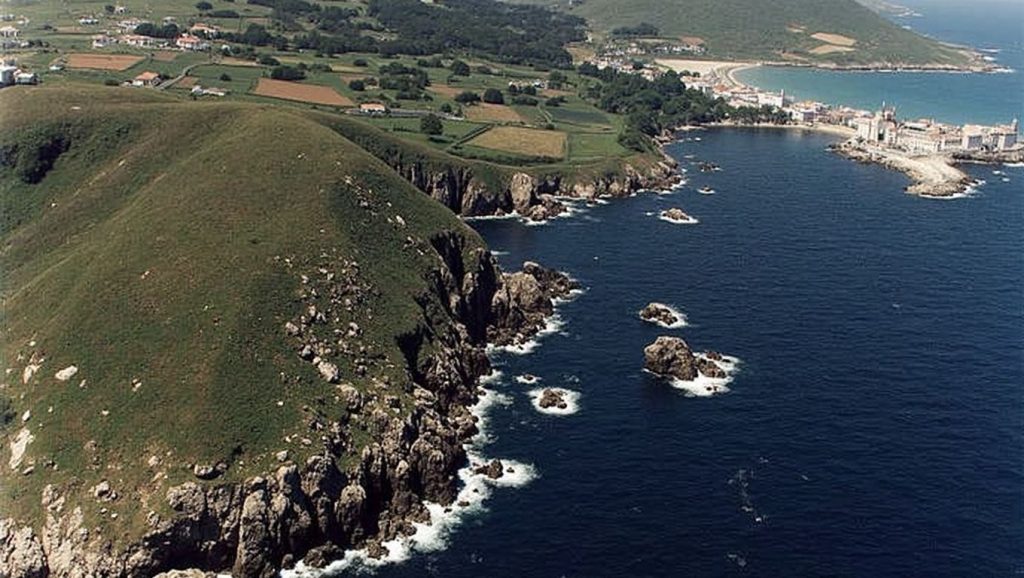 Entorno natural de Praia do Caracoleiro en A Coruña