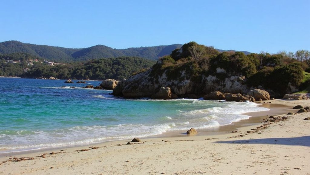 Praia do Carballal en Vilaboa (Pontevedra)