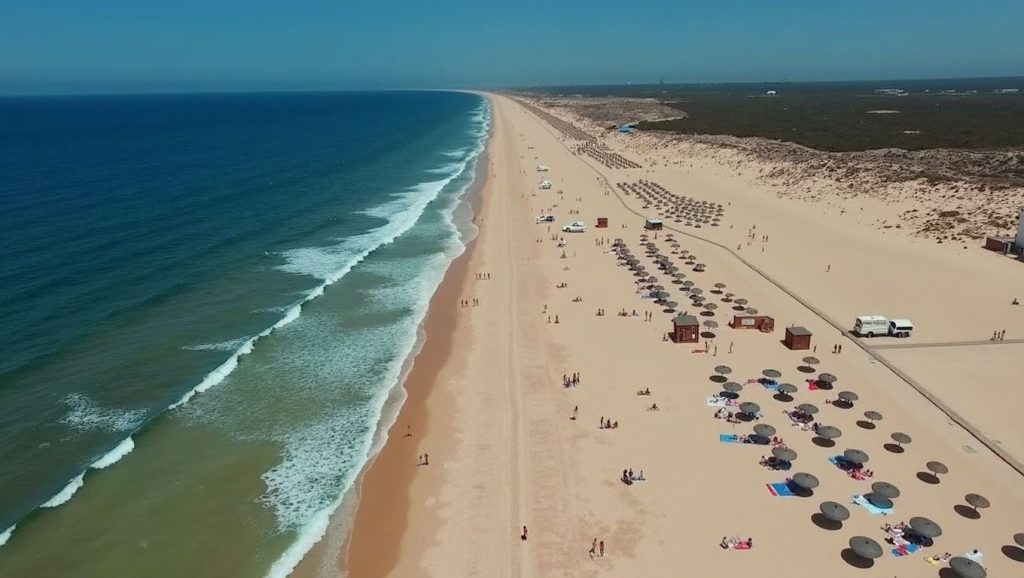 Aguas de Praia do Carballal en Vilaboa (Pontevedra)