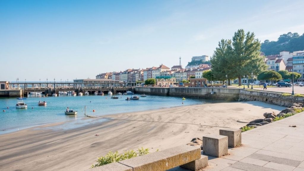 Praia do Carballiño en Cangas de Morrazo (Pontevedra)