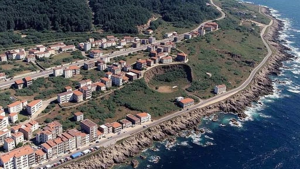 Ría y costa de Praia do Carreiro en A Guarda, Pontevedra