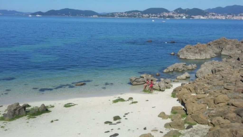 Aguas de Praia do Carril en Vigo (Pontevedra)
