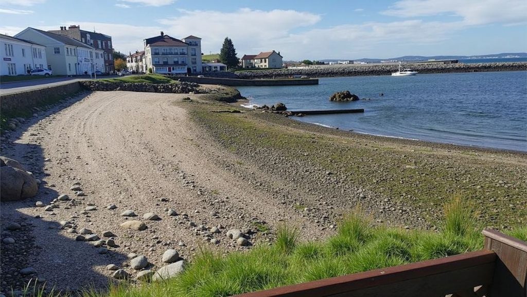Costa de Praia do Castelete en Vilanova de Arousa, Pontevedra