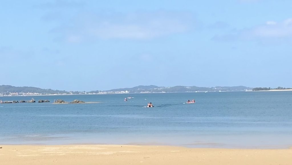 Aguas de Praia do Castelete en Vilanova de Arousa (Pontevedra)