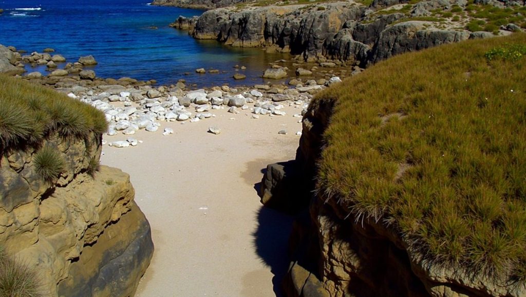 Praia do Castrillón en Laxe (A Coruña)