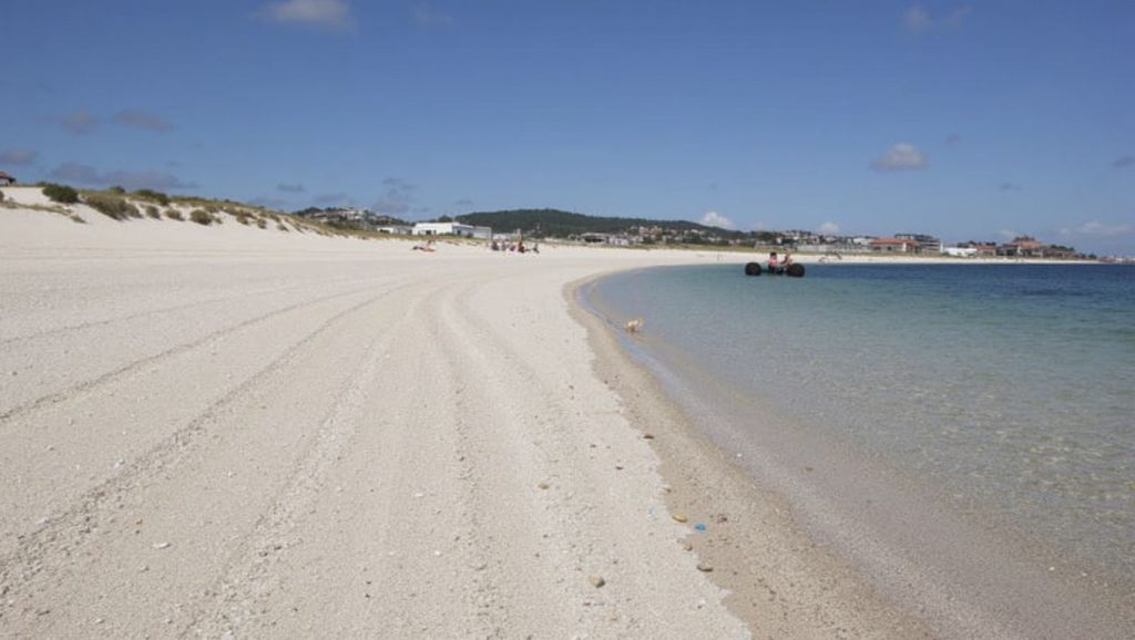 Aguas de Praia do Castro en Ribeira (Pontevedra)