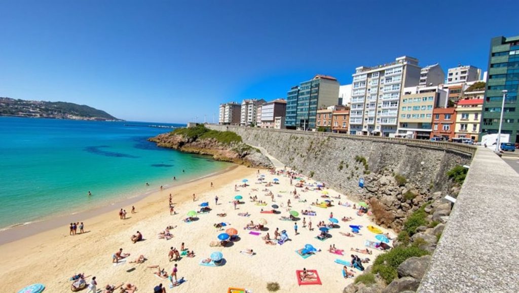 Entorno natural de Praia do Coído en A Coruña