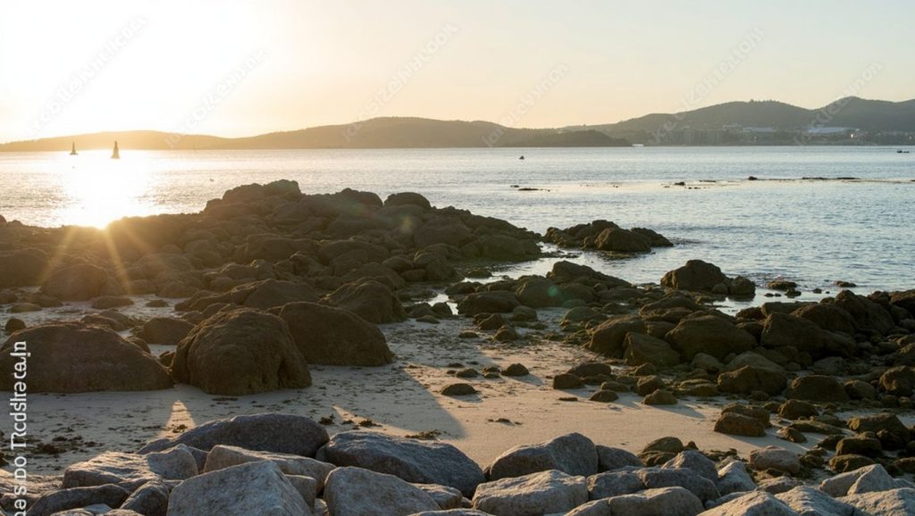 Aguas de Praia do Cocho en Vigo (Pontevedra)