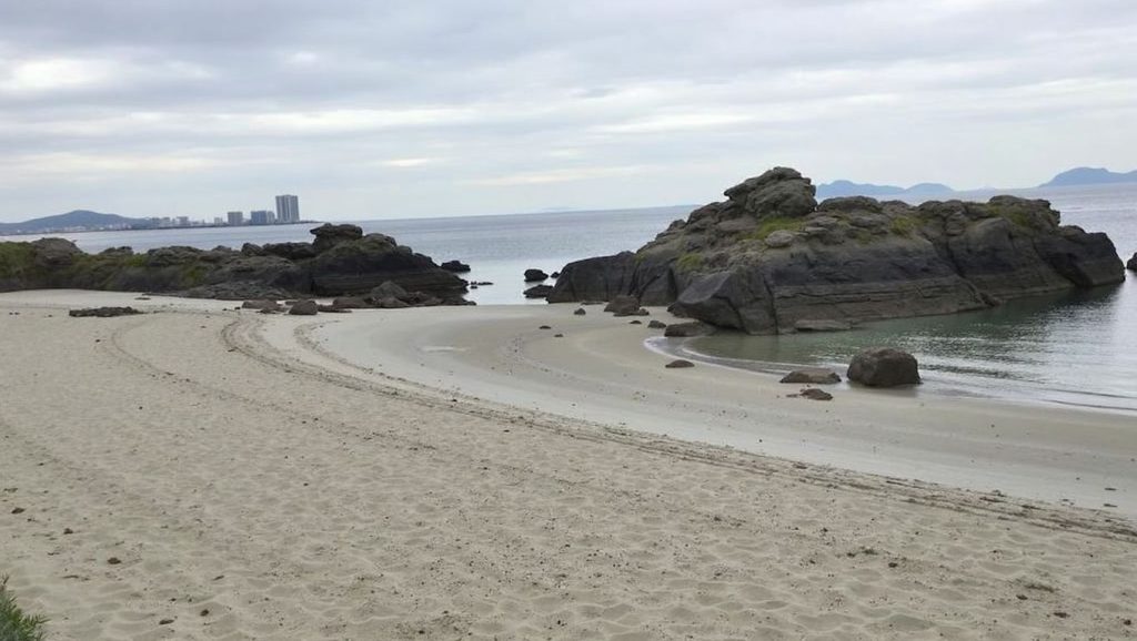 Entorno natural de Praia do Cocho das Dornas en Pontevedra