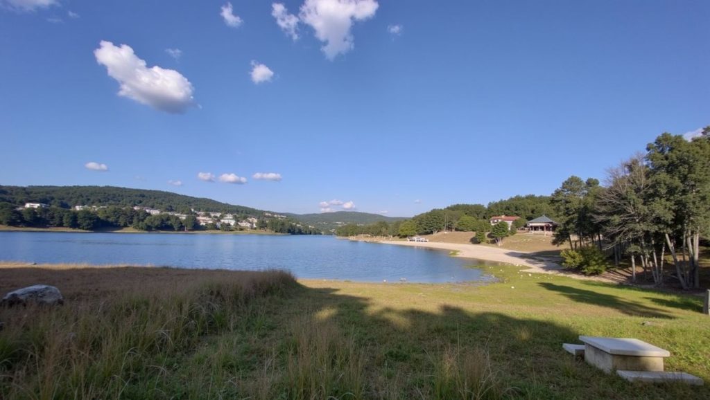 Ría y costa de Praia do Coiñedo en A Veiga, Ourense