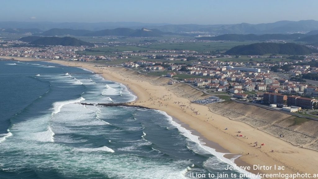 Detalle de arena y agua en Praia do Corgo, Galicia