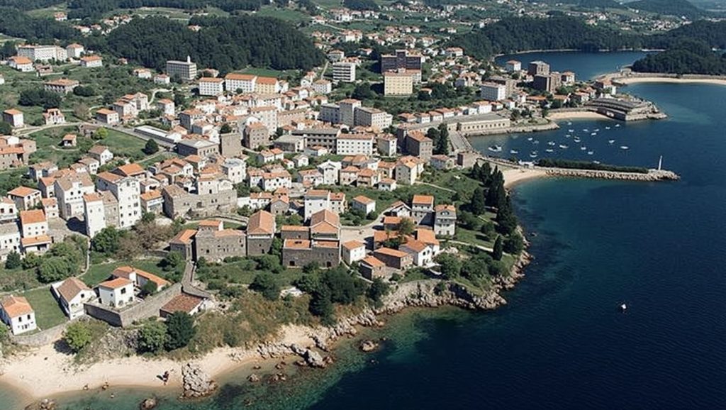 Olas rompiendo en Praia do Costadal, Boiro