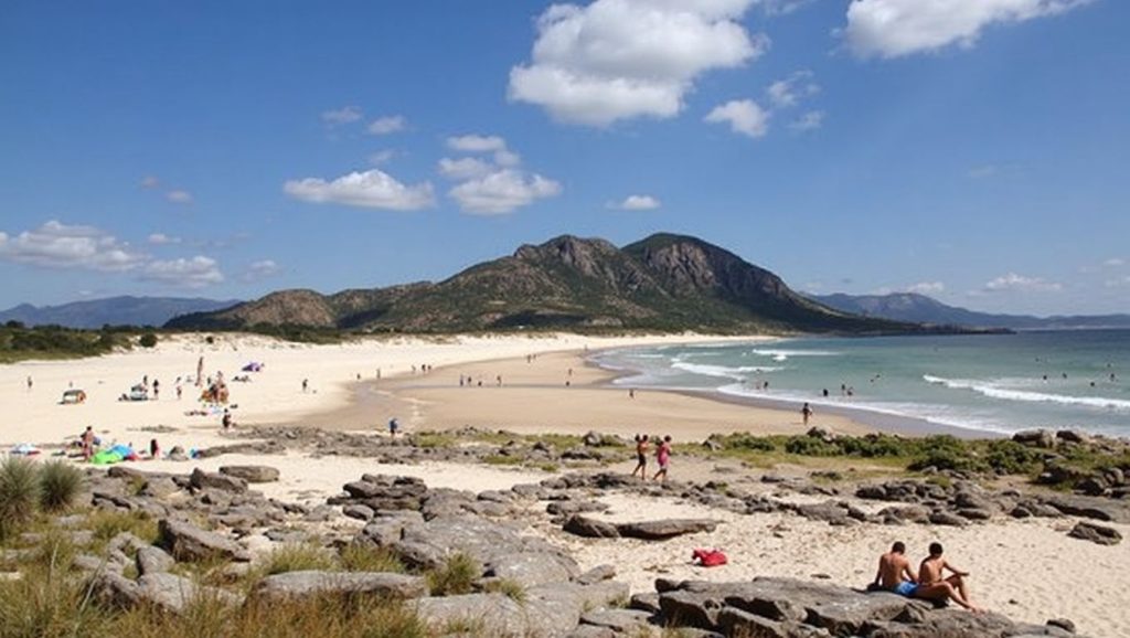 Detalle del agua en Praia do Espadanal, Muros, A Coruña