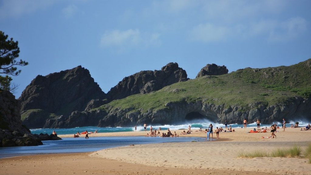 Panorámica de Praia do Fabriquín, Lugo