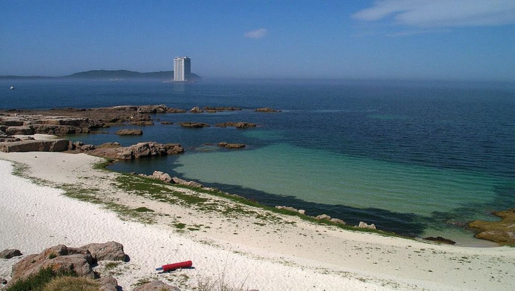 Praia do Fechiño en Vigo (Pontevedra)