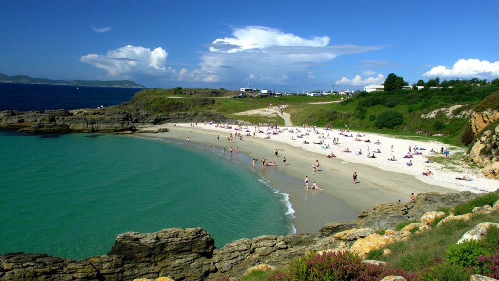 Praia do Fonteiro en Sanxenxo (Pontevedra)