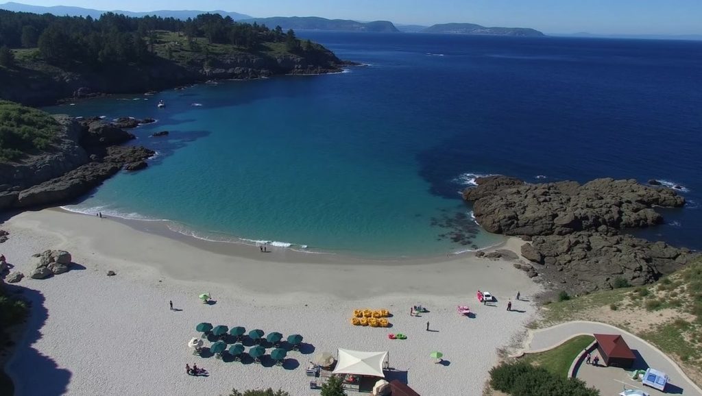 Aguas de Praia do Fonteiro en Sanxenxo (Pontevedra)