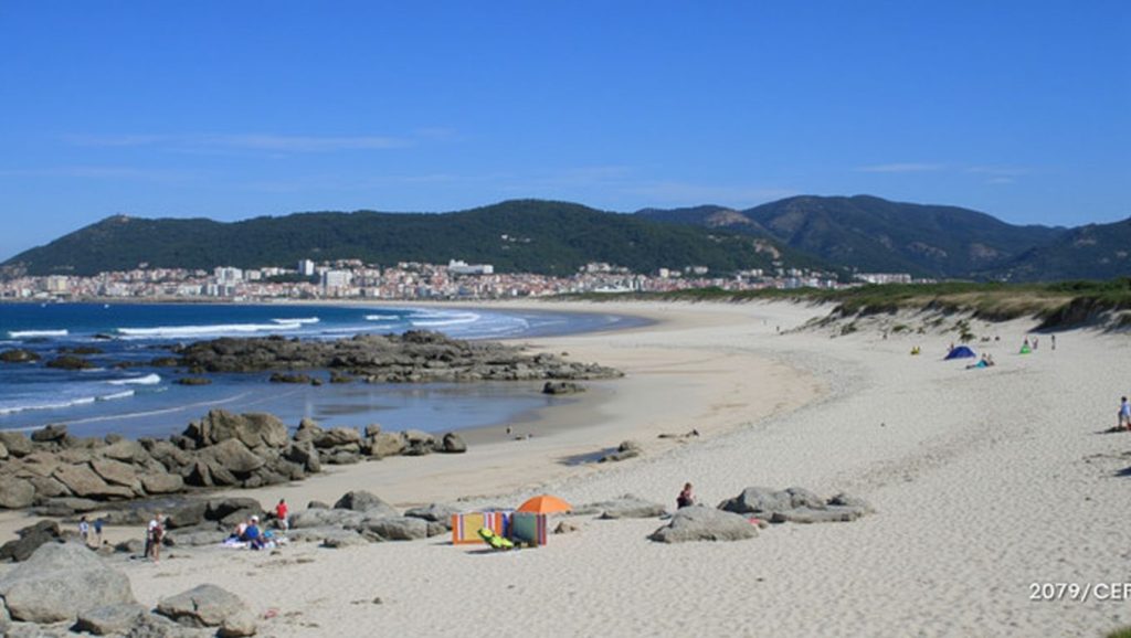 Aguas de Praia do Forte do Cão en Caminha (Pontevedra)