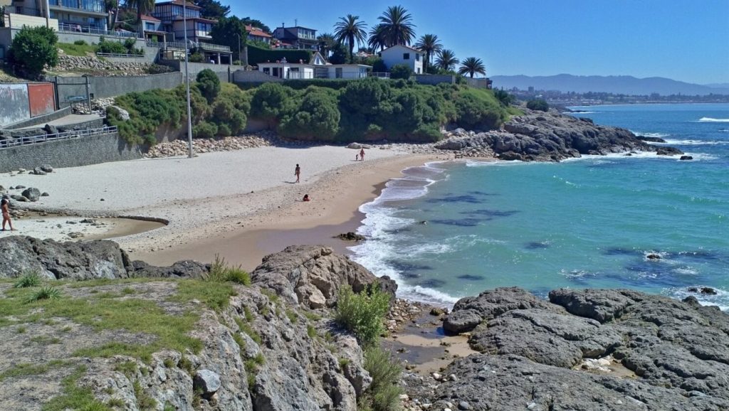 Panorámica de Praia do Fortiñón, Pontevedra