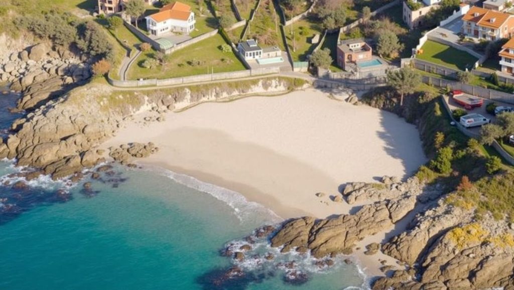 Aguas de Praia do Fortiñón en Vigo (Pontevedra)