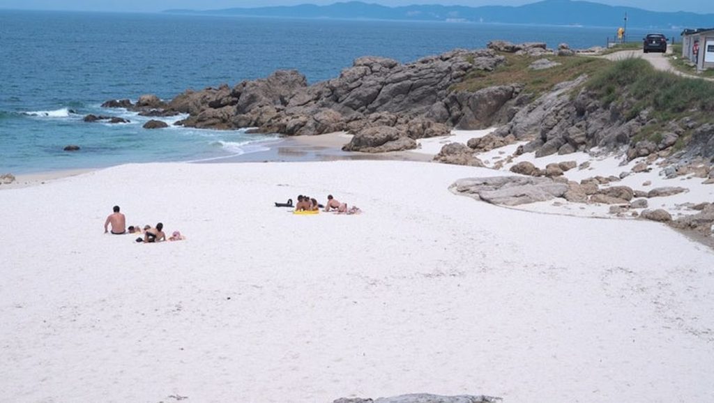 Entorno natural de Praia do Fortiñón en Pontevedra